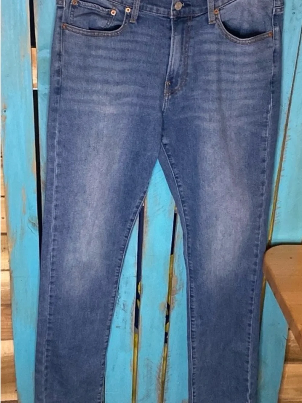 Lucky Brand 410 Athletic Slim jeans size 34x34 cuffs slit for boots
